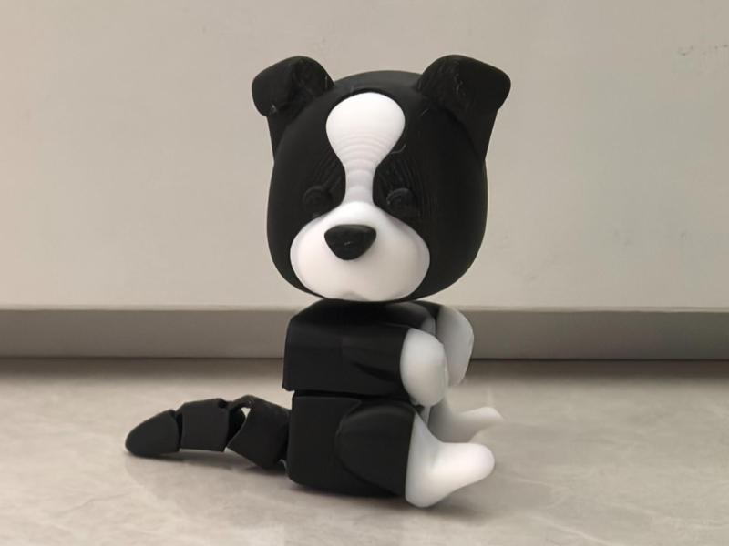 Articulated Border Collie Fridge Magnet