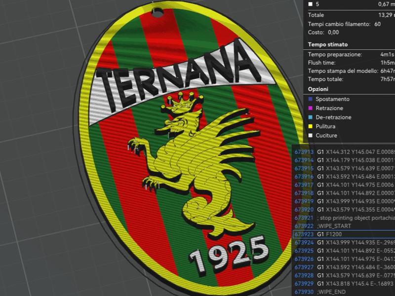Ternana Calcio keychain