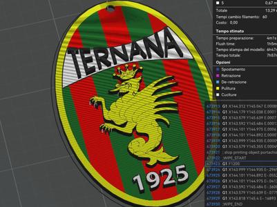 Ternana Calcio keychain
