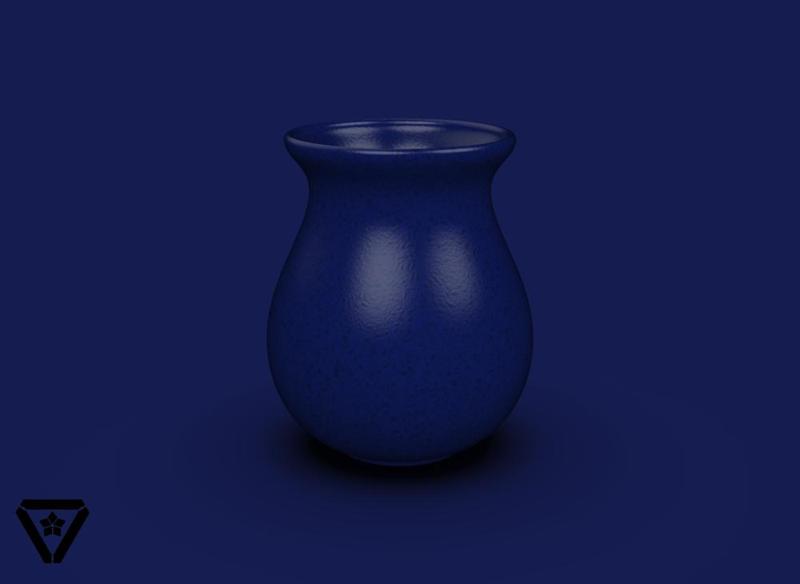 126. Cylinder Pottery Vase - V23 - Meiko (Inches)