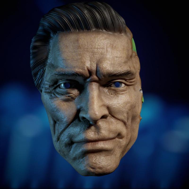 (Halloween Mask) Wolf Jackson Beetlejuice Willem Dafoe Tim Burton Horror life-size