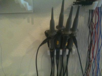 Oscilloscope Clip Lead Rack
