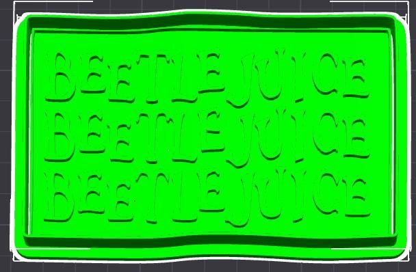 Beetlejuice Beetlejuice Beetlejuice Cookie Cutter and Stamp