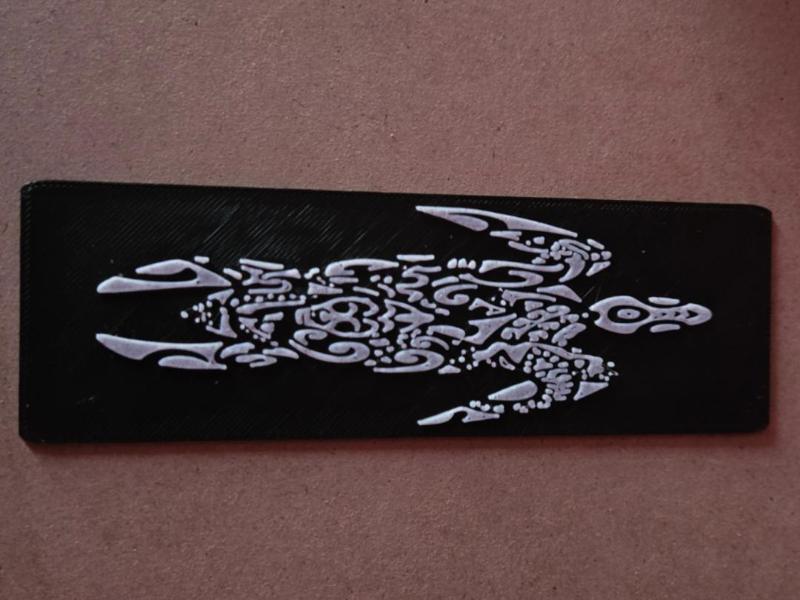 Tribal turtle bookmark