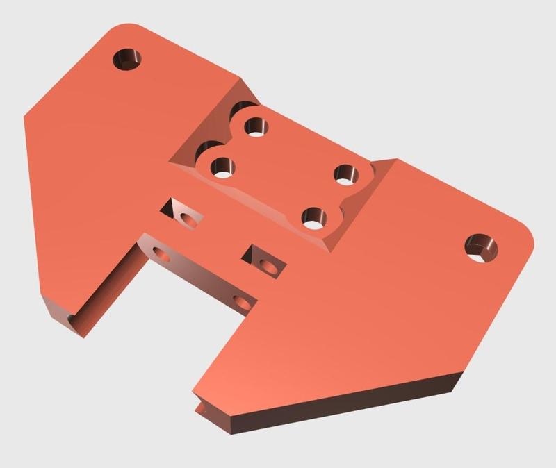 [2x REMIXED] Tevo Tarantula 3-Wheel X Brackets 