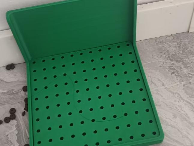 Cat food bowl tray