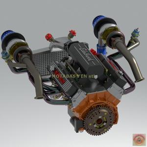 DODGE MOPAR 440 MAGNUM TWIN TURBO - ENGINE