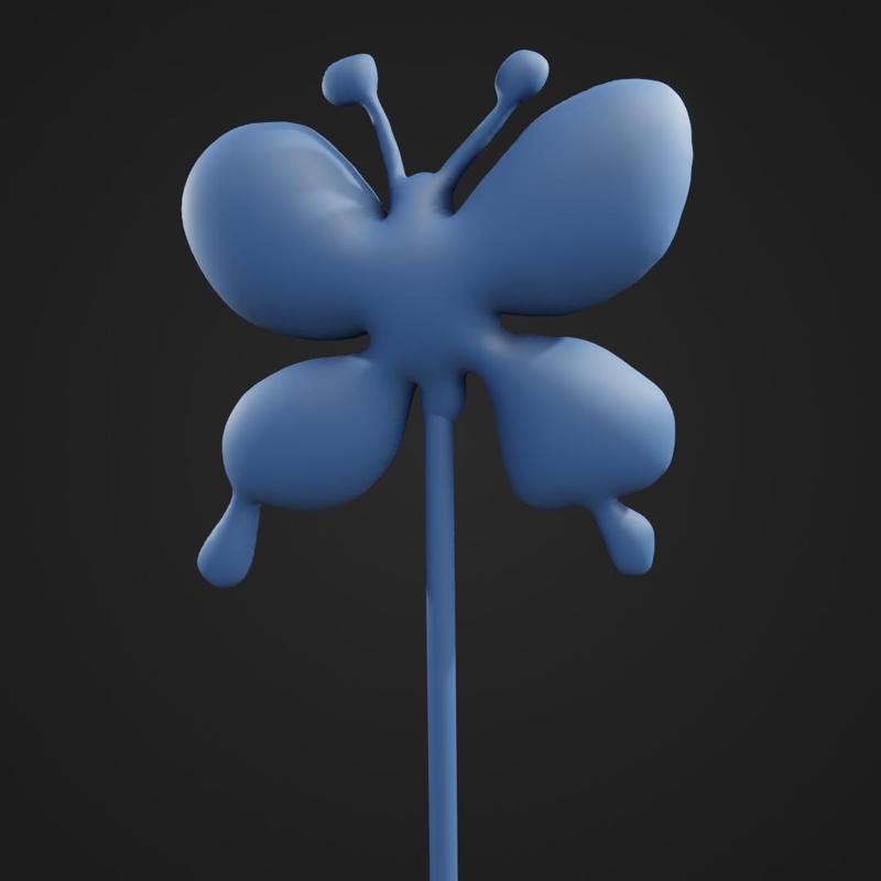 Puffy cartoon Butterfly