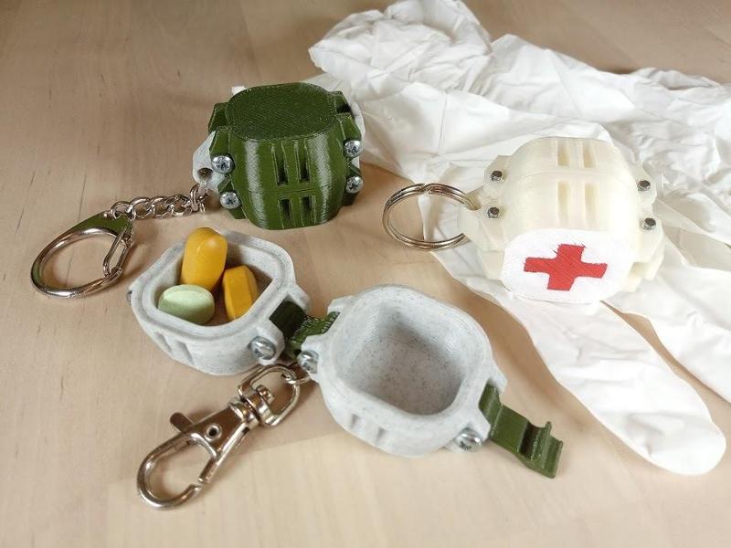 Cute Rugged Box Keychain