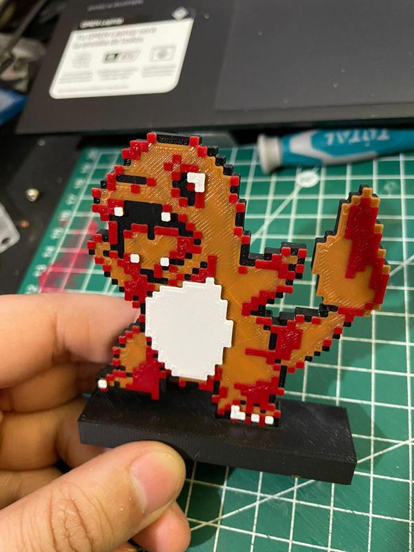 Fire Geeko 8bit Retro Not Charmander