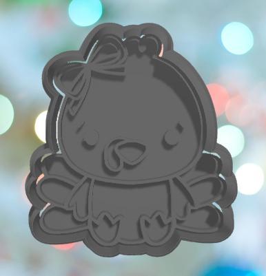 Thanksgiving Turkey With Ribbon Cookie Cutter