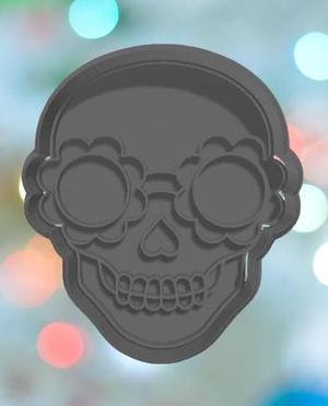 Halloween Groovy Skull Cookie Cutter