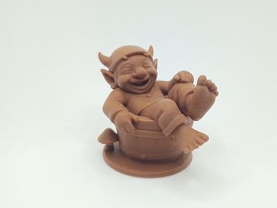 Laughing Gnome Troll in a Bathtub