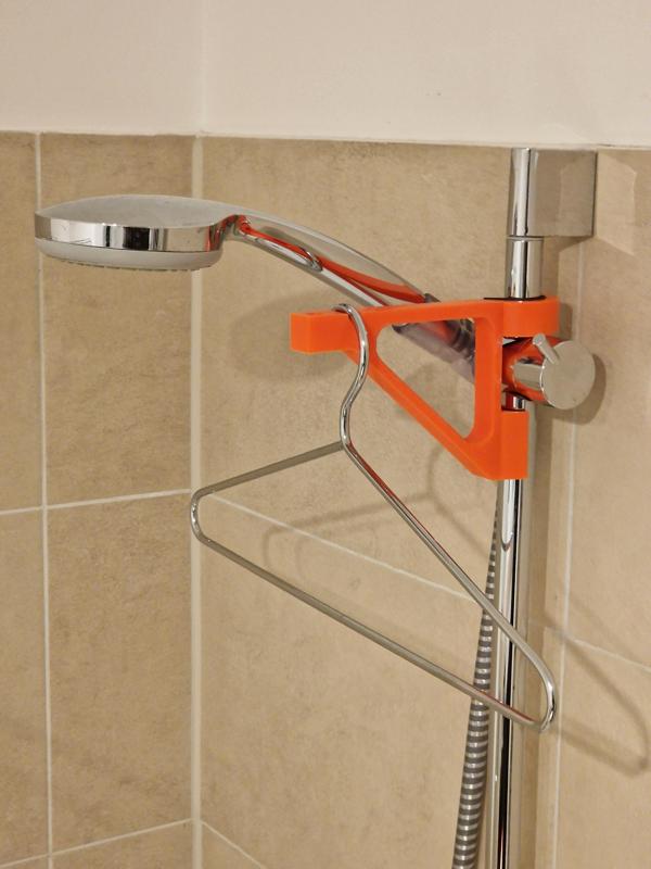 Hanger hook for shower rail / Kleiderhaken für Duschstange