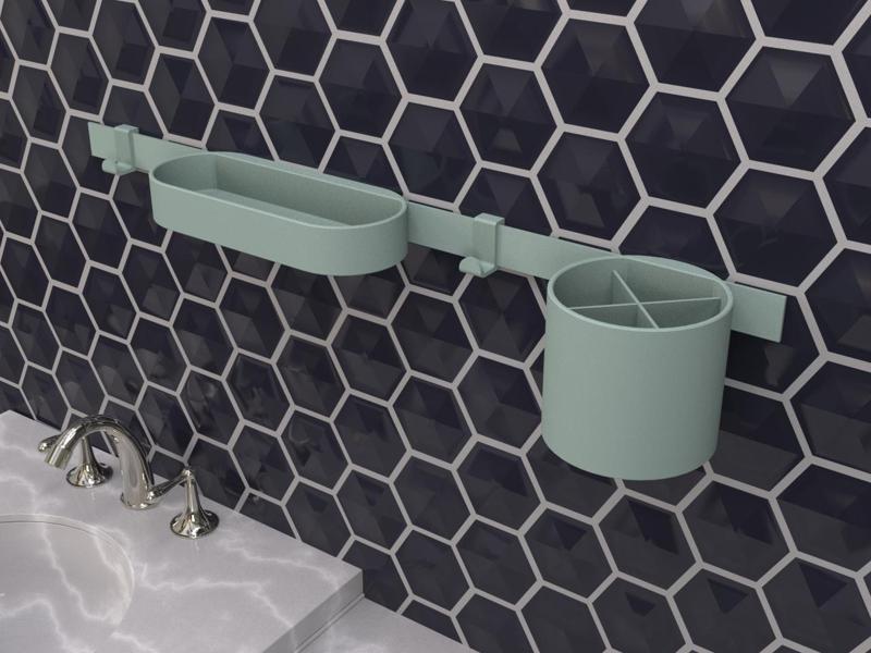 Modular Bathroom Shelf Organizer