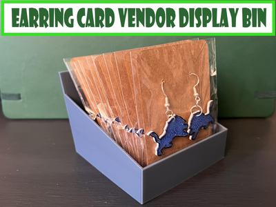 Earring Sales Bin – Carded Display Box