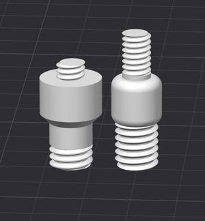 1/4 to 3/8 male to male connector