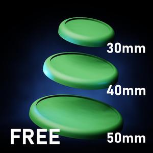 FREE Premium Style Fillet Edge Round Bases ~ 30mm, 40mm, 50mm