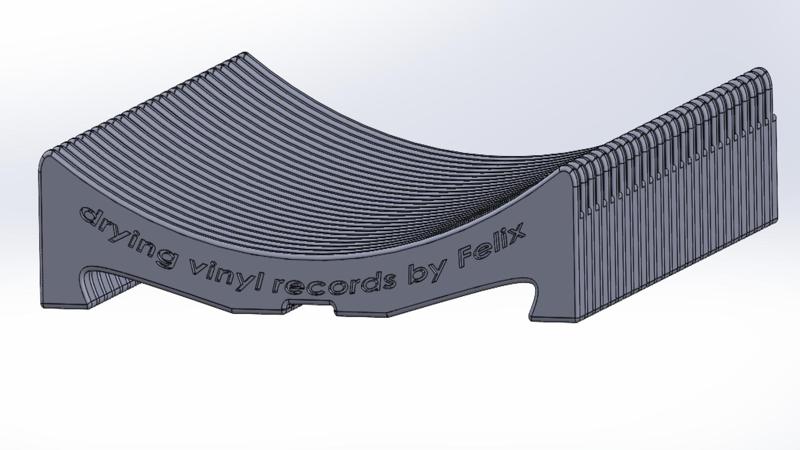 Drying vinil records