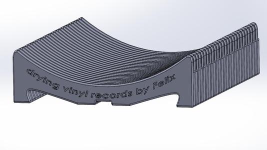 Drying vinil records