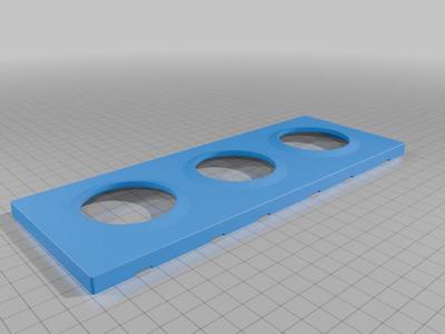 Triple Adapter Plate for SONOFF MIBI-RBS Wall Switch Enclosure