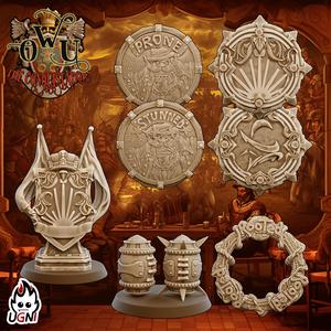 Team tokens and balls for OWU Team (Fantasy Football)