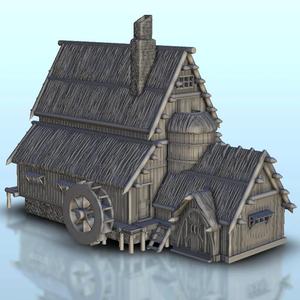 Viking water mill - Alkemy Lord of Rings War of the Rose Warcrow Saga 28mm 15mm