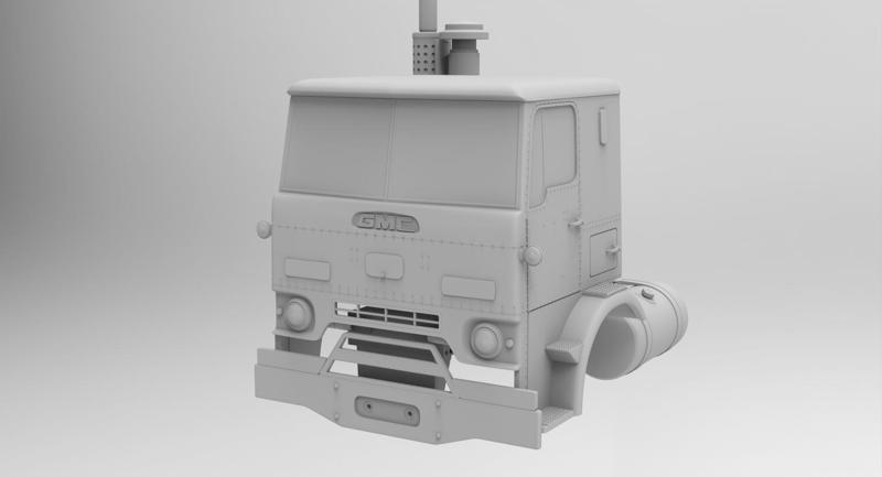 GMC CRACKERBOX DLR 8000 SLEEPER CAB V1 1/14