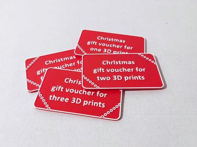 Last minute! Christmas gift voucher for 3D prints