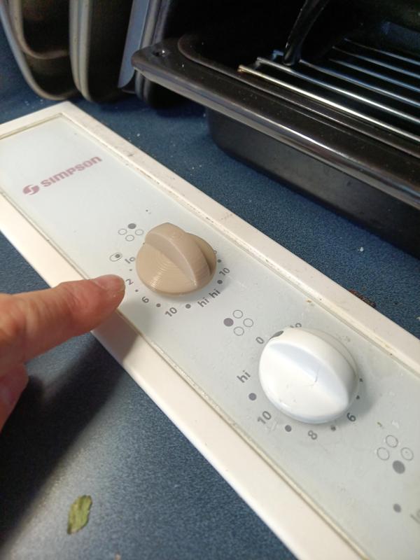 Oven And Hob Knob, 1/4" (6.25mm)