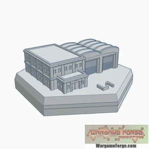 Modern Fire Station Hex Map Scale HMSM009