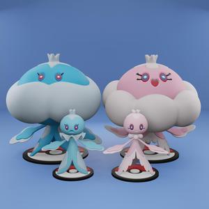 Pokemon No. 592, 593 Frillish, Jellicent