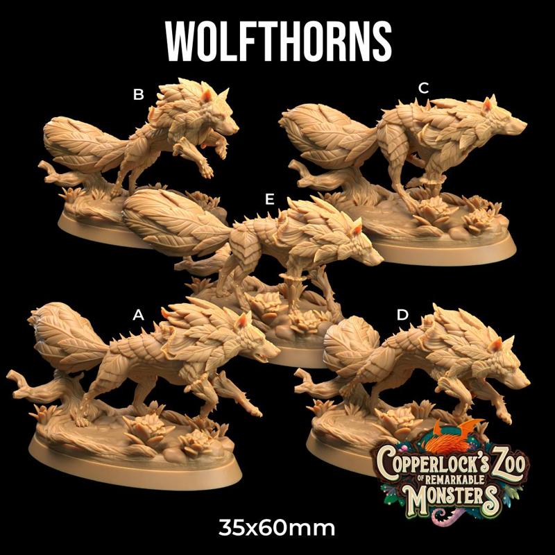 Wolfthorns | PRESUPPORTED | The Fae Petal Courts | Copperlock's Zoo