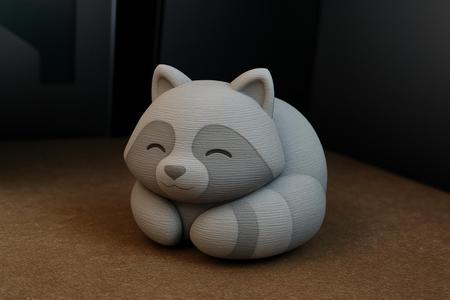 Kawaii Raccoon (Cute Style)