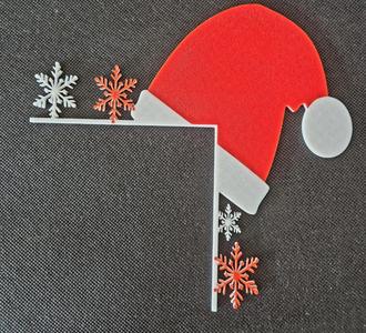Christmas Multicolor Hat Door Corner