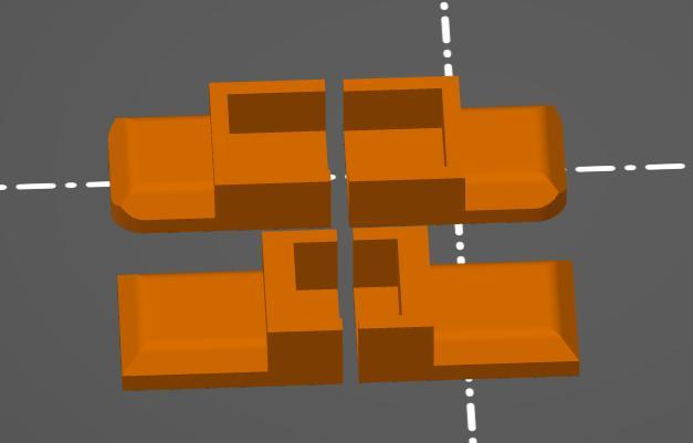 Magnet holder 5x5x2,5mm or 5x5x3mm