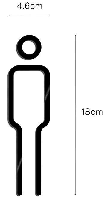 Toilet Sign Minimal (Man/Woman)