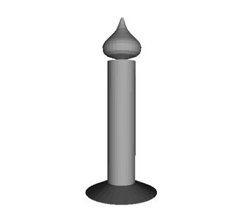 Simple Candle With Flame