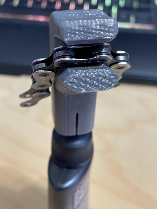 Bike chain lube guide for muc-off lube