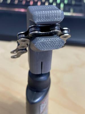 Bike chain lube guide for muc-off lube
