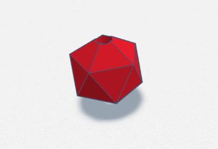 icosahedron bead