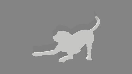 Dog silhouette