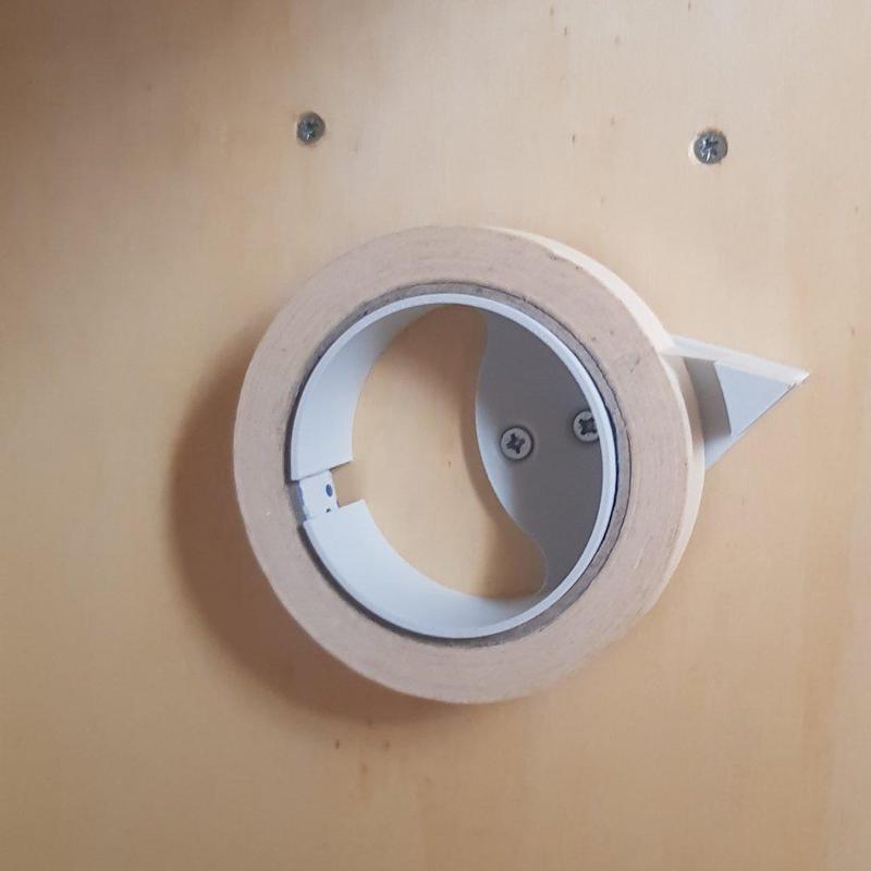 Wall mounted tape dispenser - (ID 75mm)