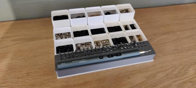 Gridfinity electric screwdriver module