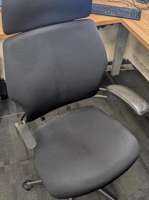 humanscale office chair arm