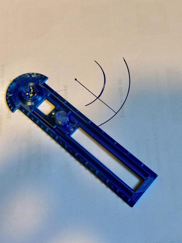 Math Drawing Compass Bullseye Style with Locking Mechinism