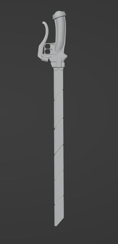 Attack on titan sword 3d printing