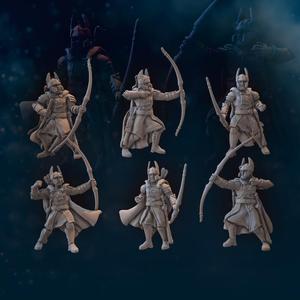 6x Old High Human Archer | High Humans | Davale Games | Fantasy