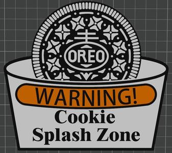 Oreo Dunking WARNING Sign