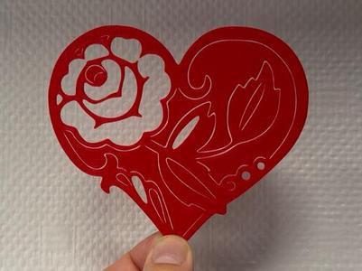 Decor Heart rose